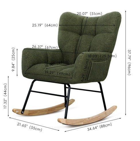 Forest Green Rocking Chair